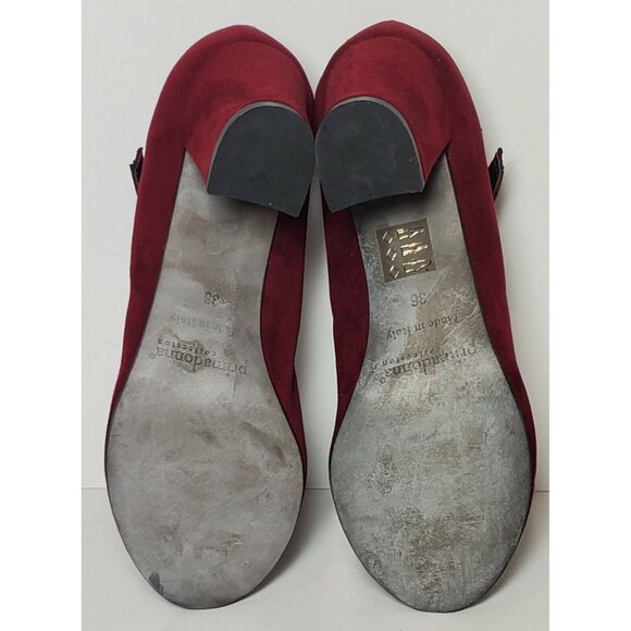 PRIMADONNA COLLECTION WOMEN'S EURO 36 MICROFIBER T STRAP HEELS NEW - Picture 10 of 11